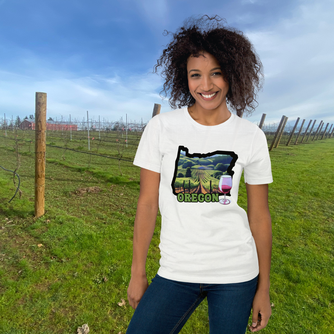 Oregon Pinot Unisex T-Shirt - Oregon Wine Shirt