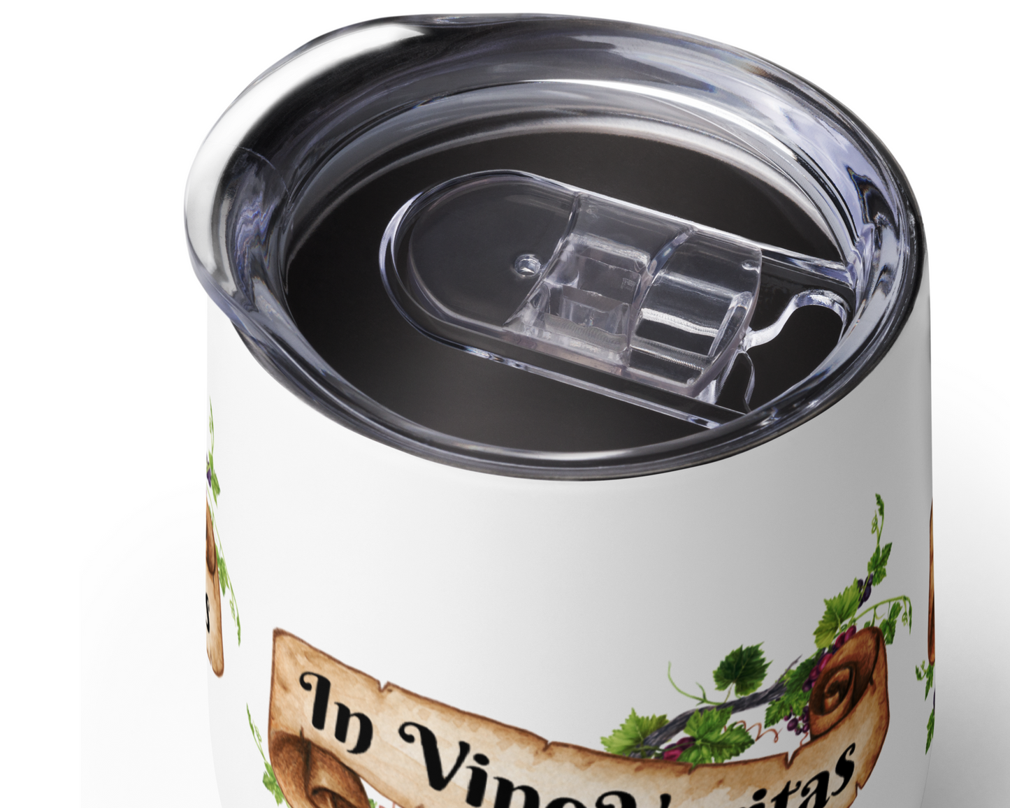 In Vino Veritas Wine 12oz Tumbler - Enjoy Wine Anywhere