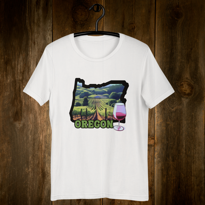 Oregon Pinot Unisex T-Shirt - Oregon Wine Shirt