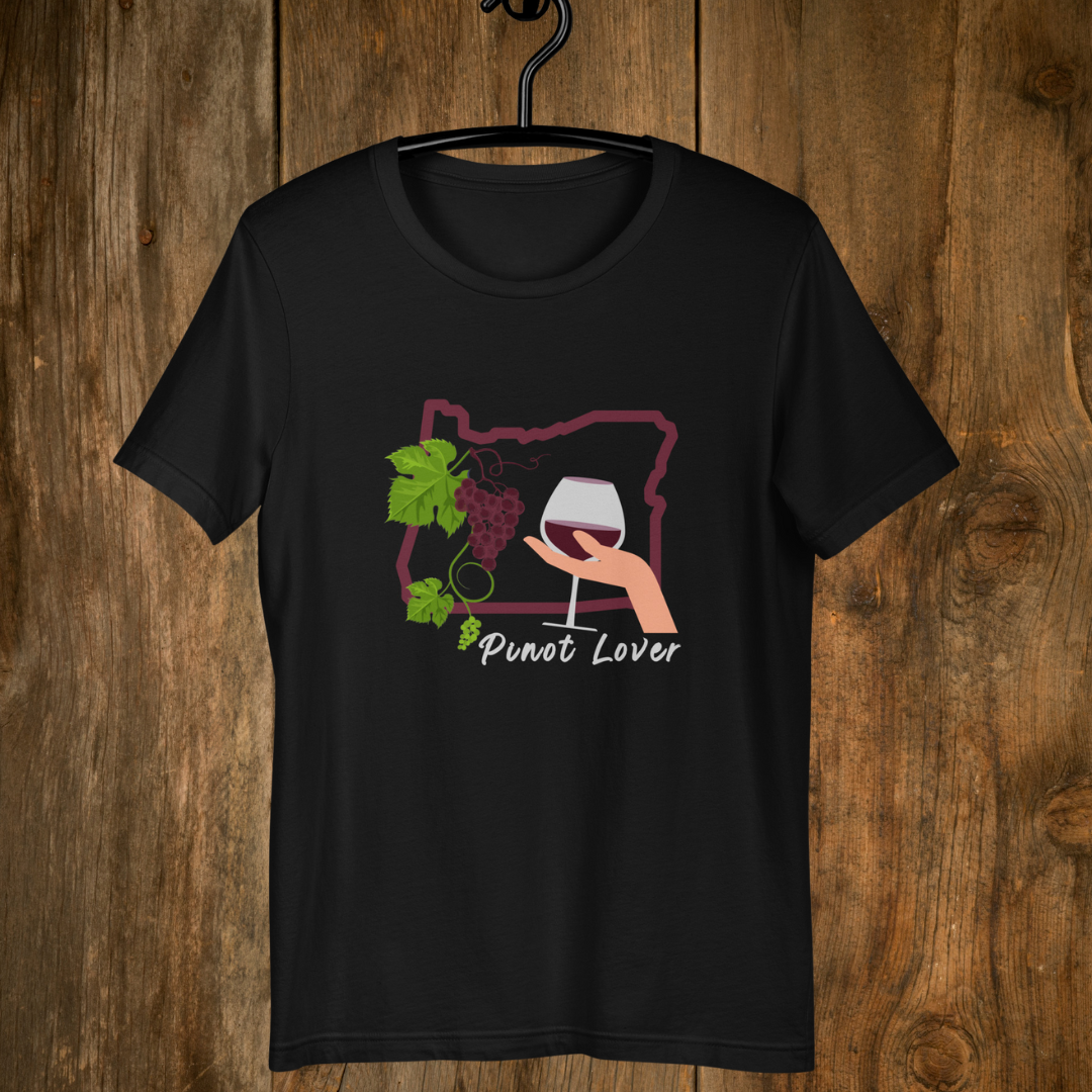 Oregon Pinot Lover Colorful T-Shirt