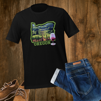 Oregon Pinot Unisex T-Shirt - Oregon Wine Shirt