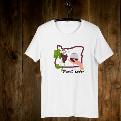 Oregon Pinot Lover Colorful T-Shirt - Oregon Wine Shirt