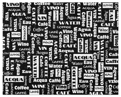 'Wine Water Coffee' Jigsaw Puzzle