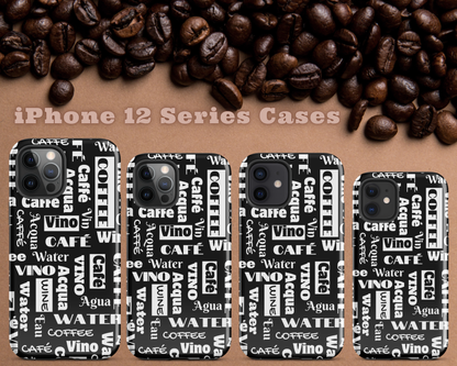 "Wine Water Coffee" Shock-Absorbing Tough Case for IPhone®