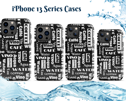 "Wine Water Coffee" Shock-Absorbing Tough Case for IPhone®