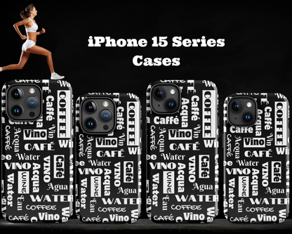 "Wine Water Coffee" Shock-Absorbing Tough Case for IPhone®