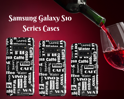 "Wine Water Coffee" Shock-Absorbing Tough Case for Samsung®