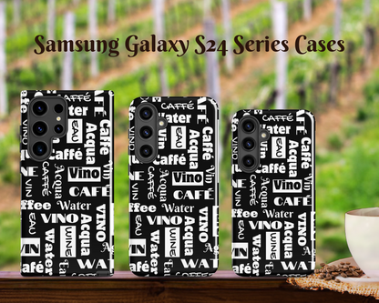 "Wine Water Coffee" Shock-Absorbing Tough Case for Samsung®