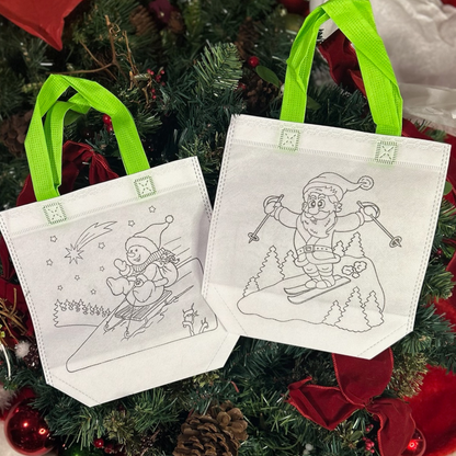 Kids Craft - Color your Own Christmas Bag Kit - 3 Pack