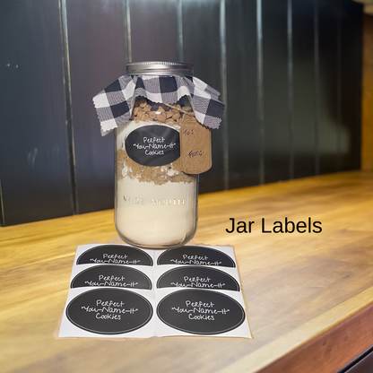 Gifts in a Jar Recipe Kit - "You-Name-It" Cookies - DIY Kit for 6 Unique Gifts