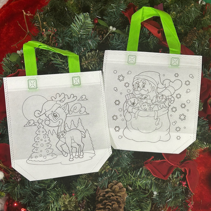 Kids Craft - Color your Own Christmas Bag Kit - 3 Pack