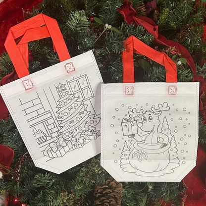 Kids Craft - Color your Own Christmas Bag Kit - 3 Pack