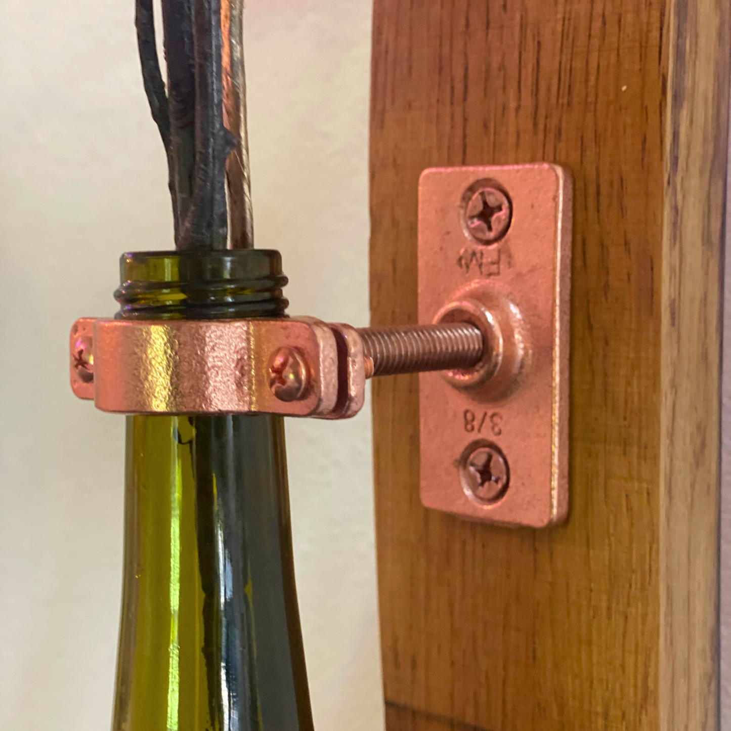 Wine Barrel Stave Bottle Vase/Sconces (Pair)