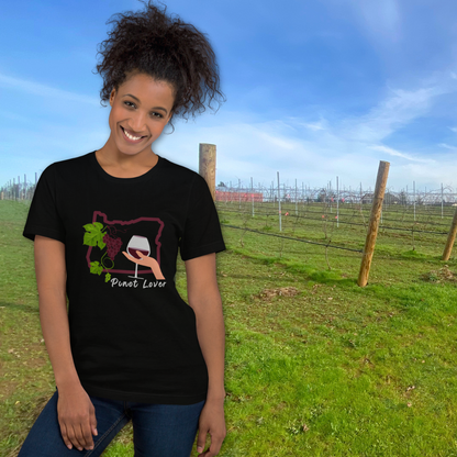 Oregon Pinot Lover Colorful T-Shirt